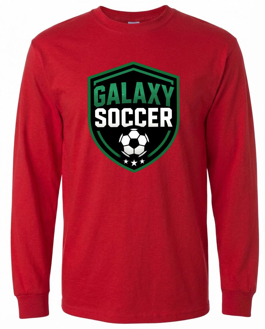Adult Greeneville Galaxy Soccer Crest Chest Logo T Shirt | Hoodie | Long Sleeve | Sweatshirt | Crew Neck | Tank Top Fiesta Doodle waterproof vinyl sticker. dishwasher safe outdoor sticker.