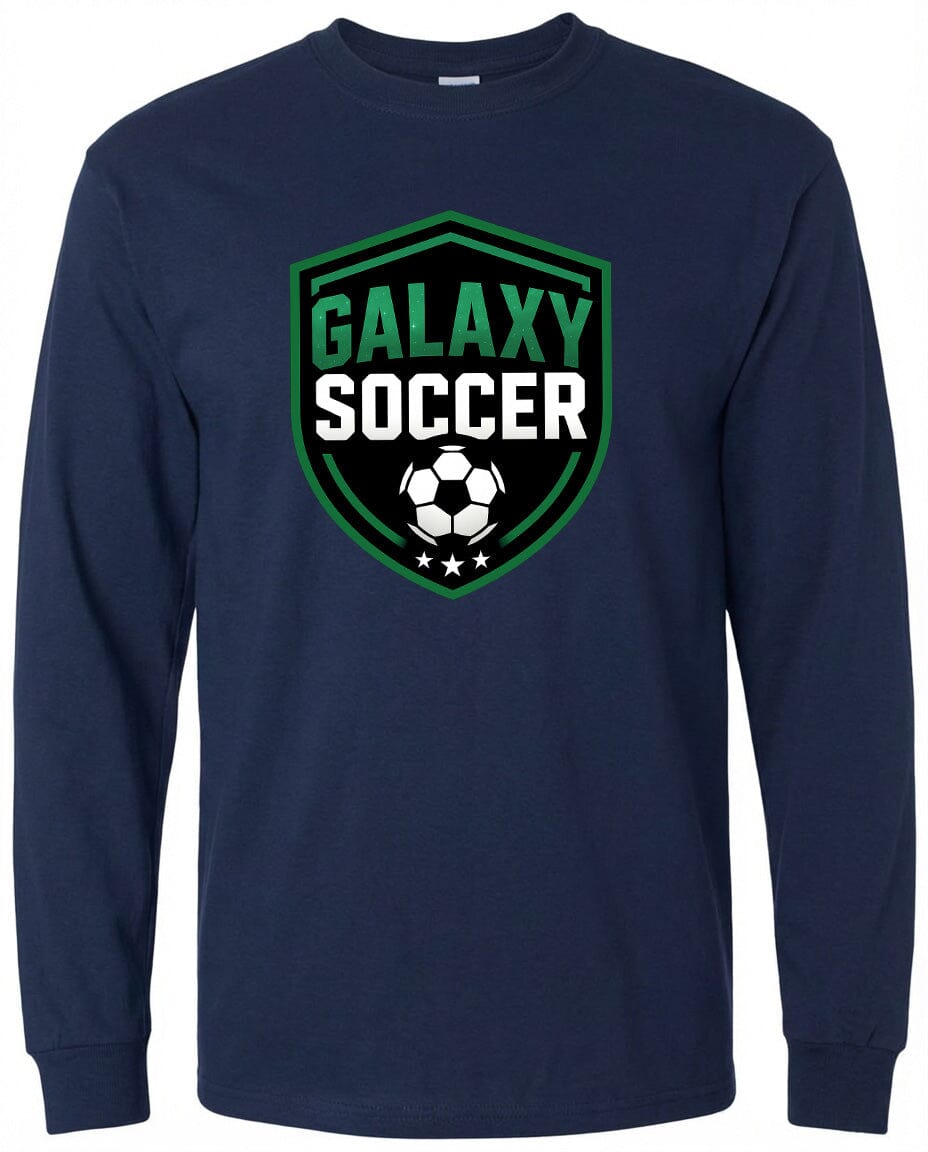 Adult Greeneville Galaxy Soccer Crest Chest Logo T Shirt | Hoodie | Long Sleeve | Sweatshirt | Crew Neck | Tank Top Fiesta Doodle waterproof vinyl sticker. dishwasher safe outdoor sticker.
