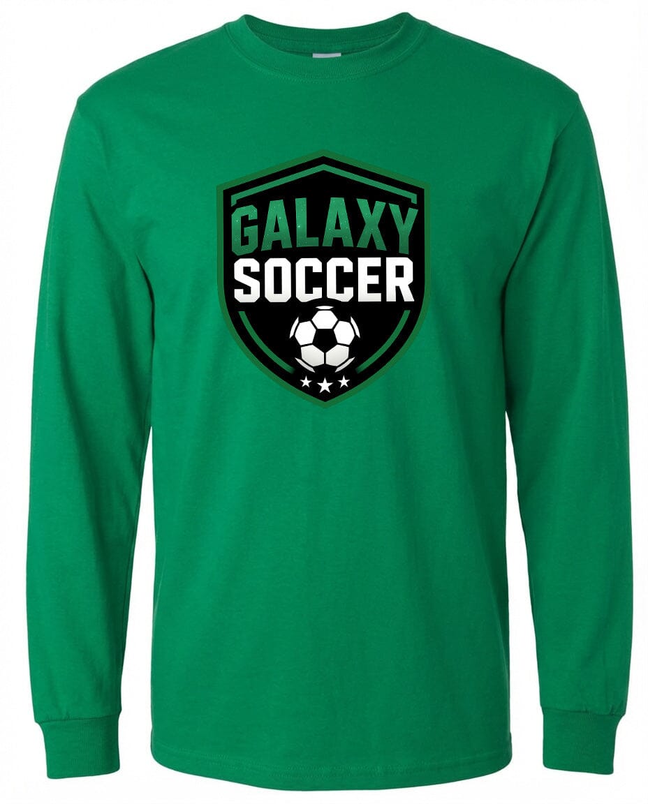Adult Greeneville Galaxy Soccer Crest Chest Logo T Shirt | Hoodie | Long Sleeve | Sweatshirt | Crew Neck | Tank Top Fiesta Doodle waterproof vinyl sticker. dishwasher safe outdoor sticker.