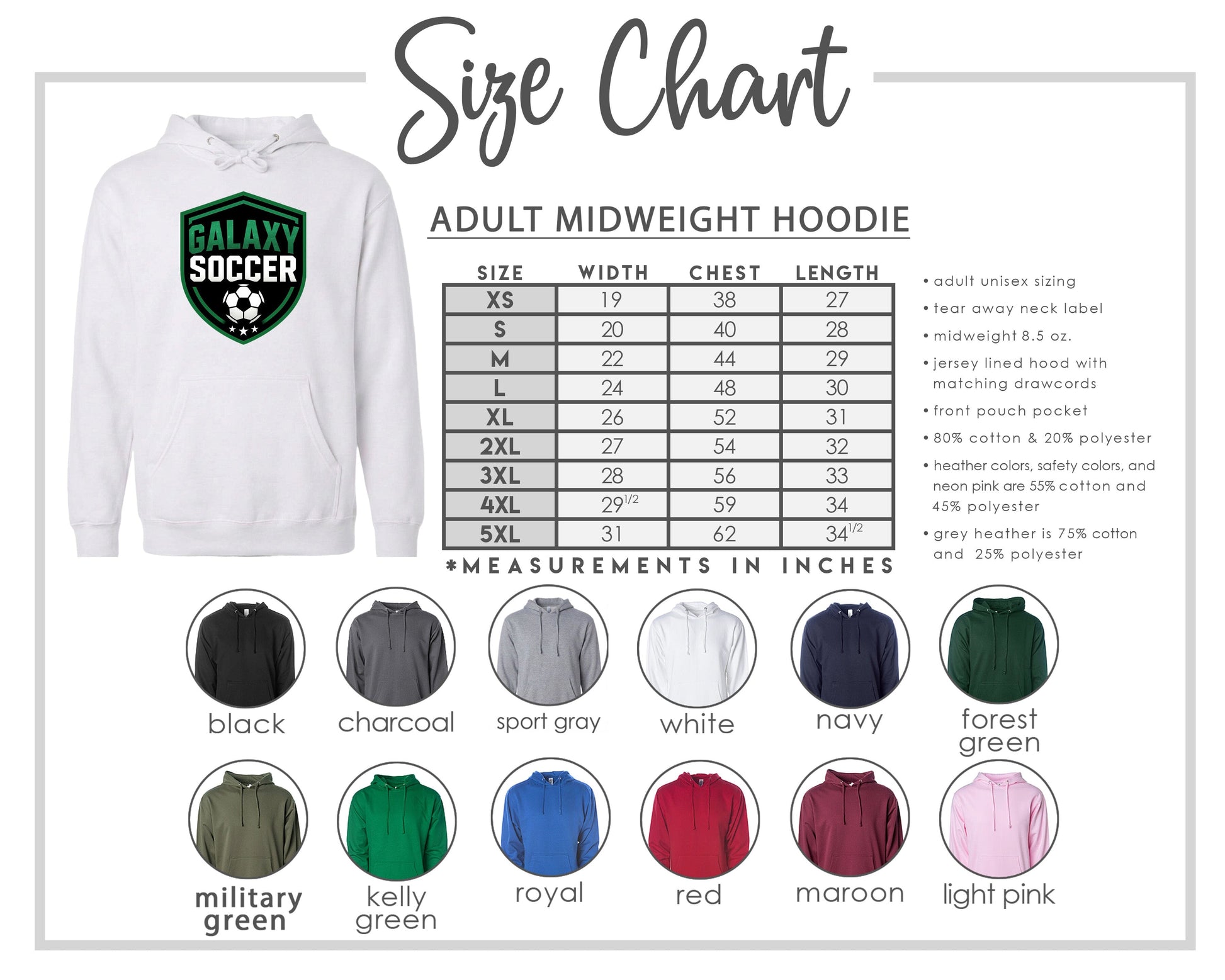 Adult Greeneville Galaxy Soccer Crest Chest Logo T Shirt | Hoodie | Long Sleeve | Sweatshirt | Crew Neck | Tank Top Fiesta Doodle waterproof vinyl sticker. dishwasher safe outdoor sticker.