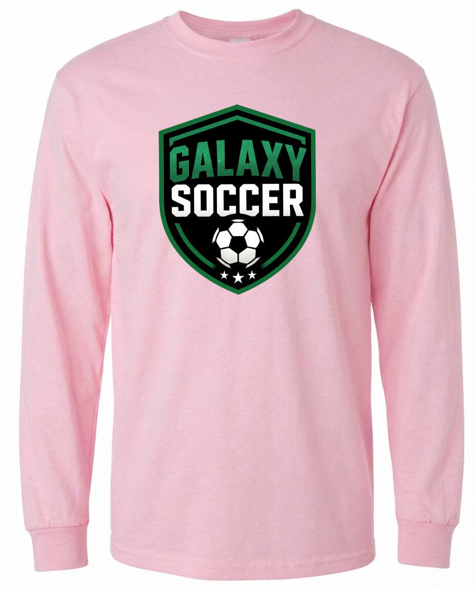 Adult Greeneville Galaxy Soccer Crest Chest Logo T Shirt | Hoodie | Long Sleeve | Sweatshirt | Crew Neck | Tank Top Fiesta Doodle waterproof vinyl sticker. dishwasher safe outdoor sticker.