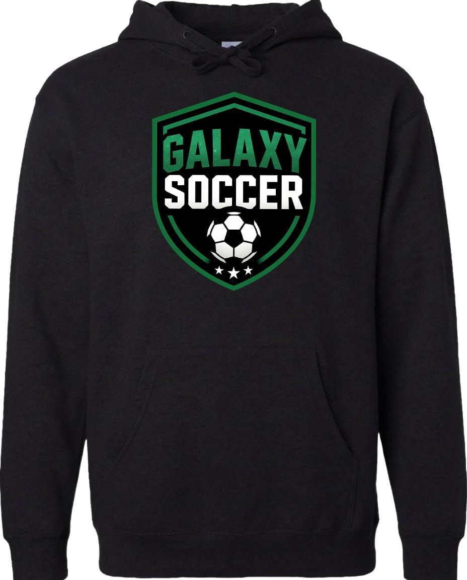 Adult Greeneville Galaxy Soccer Crest Chest Logo T Shirt | Hoodie | Long Sleeve | Sweatshirt | Crew Neck | Tank Top Fiesta Doodle Midweight Hoodie XS Black waterproof vinyl sticker. dishwasher safe outdoor sticker.