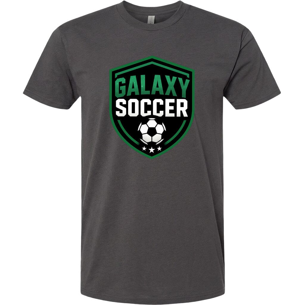Adult Greeneville Galaxy Soccer Crest Chest Logo T Shirt | Hoodie | Long Sleeve | Sweatshirt | Crew Neck | Tank Top Fiesta Doodle T Shirt XS Charcoal waterproof vinyl sticker. dishwasher safe outdoor sticker.