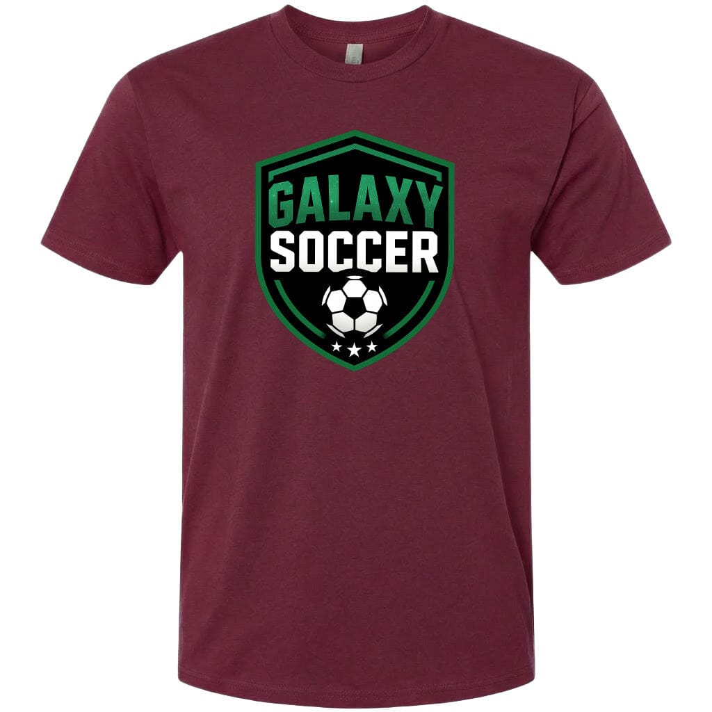 Adult Greeneville Galaxy Soccer Crest Chest Logo T Shirt | Hoodie | Long Sleeve | Sweatshirt | Crew Neck | Tank Top Fiesta Doodle T Shirt XS Maroon waterproof vinyl sticker. dishwasher safe outdoor sticker.