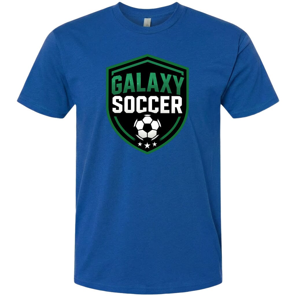Adult Greeneville Galaxy Soccer Crest Chest Logo T Shirt | Hoodie | Long Sleeve | Sweatshirt | Crew Neck | Tank Top Fiesta Doodle T Shirt XS Royal Blue waterproof vinyl sticker. dishwasher safe outdoor sticker.