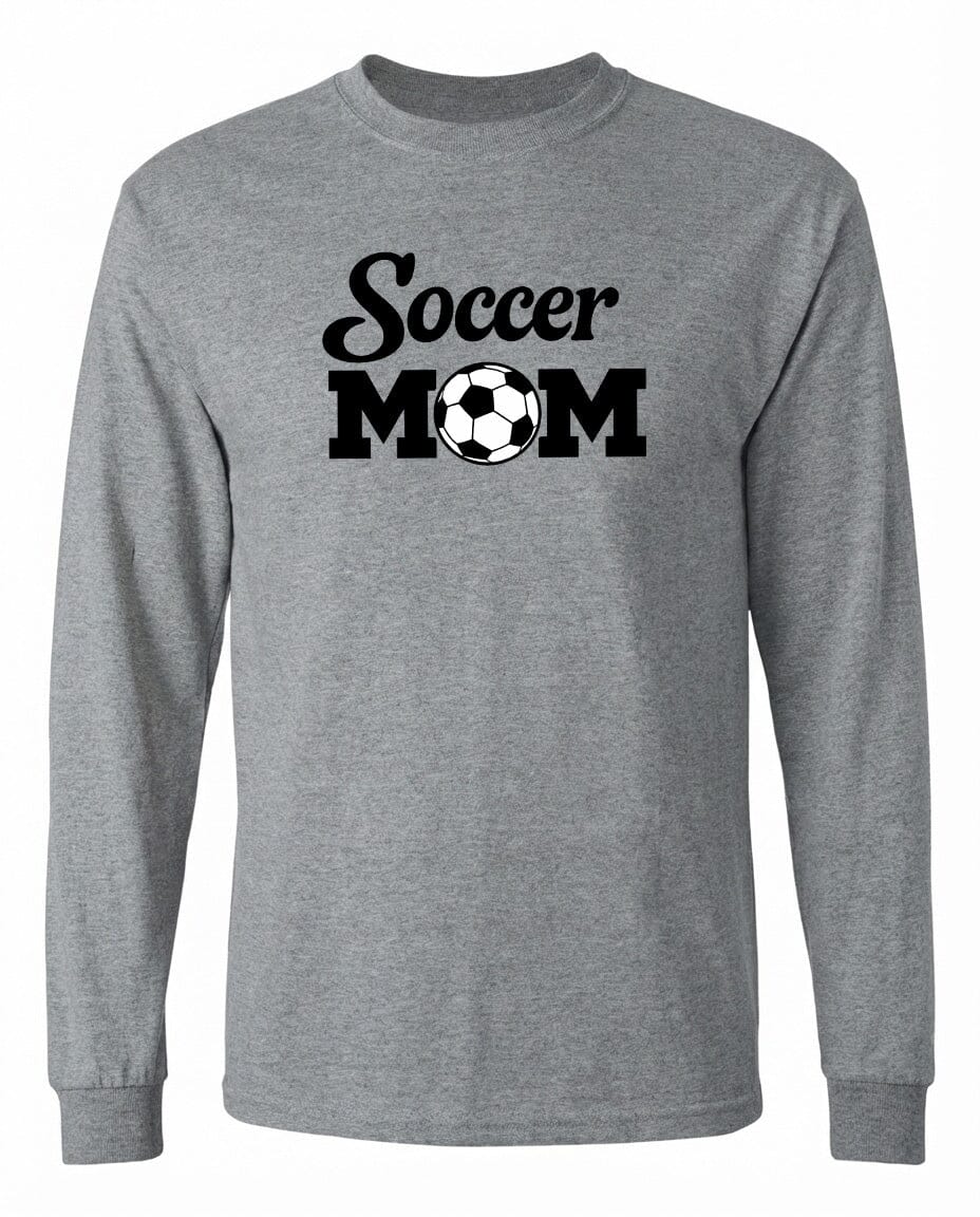 ADULT Soccer Mom Chest Logo T Shirt | Hoodie | Long Sleeve | Sweatshirt | Crew Neck | Tank Top Fiesta Doodle waterproof vinyl sticker. dishwasher safe outdoor sticker.