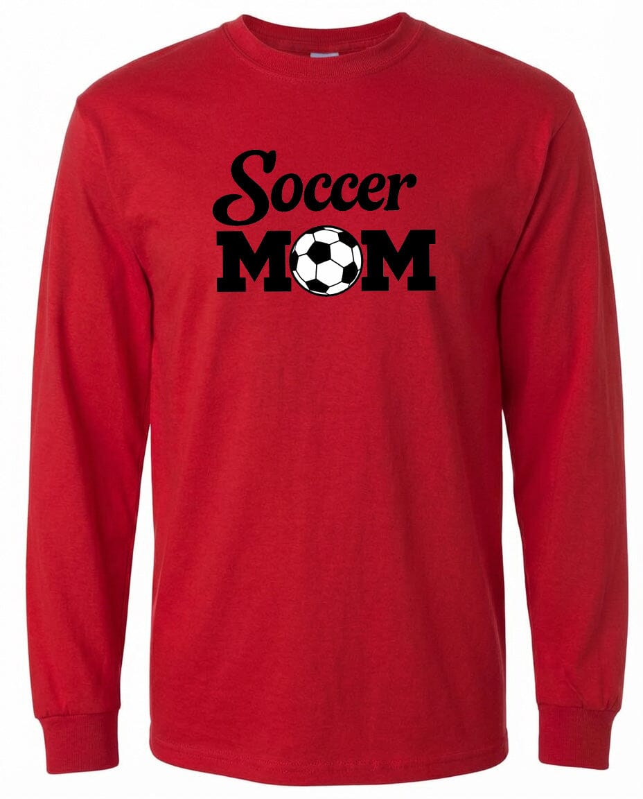ADULT Soccer Mom Chest Logo T Shirt | Hoodie | Long Sleeve | Sweatshirt | Crew Neck | Tank Top Fiesta Doodle waterproof vinyl sticker. dishwasher safe outdoor sticker.