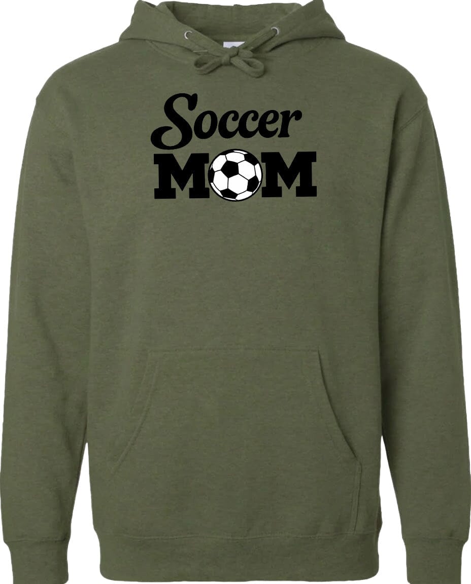 ADULT Soccer Mom Chest Logo T Shirt | Hoodie | Long Sleeve | Sweatshirt | Crew Neck | Tank Top Fiesta Doodle waterproof vinyl sticker. dishwasher safe outdoor sticker.
