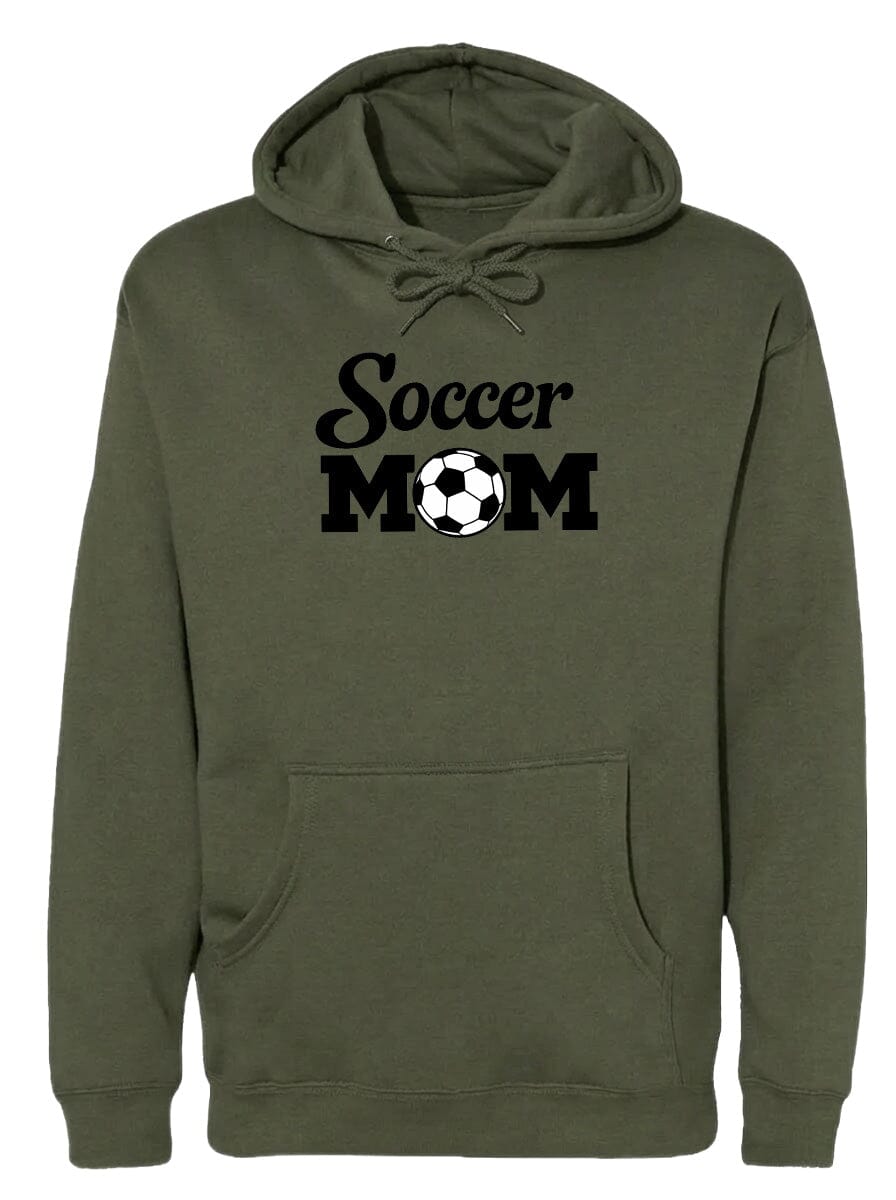 ADULT Soccer Mom Chest Logo T Shirt | Hoodie | Long Sleeve | Sweatshirt | Crew Neck | Tank Top Fiesta Doodle waterproof vinyl sticker. dishwasher safe outdoor sticker.