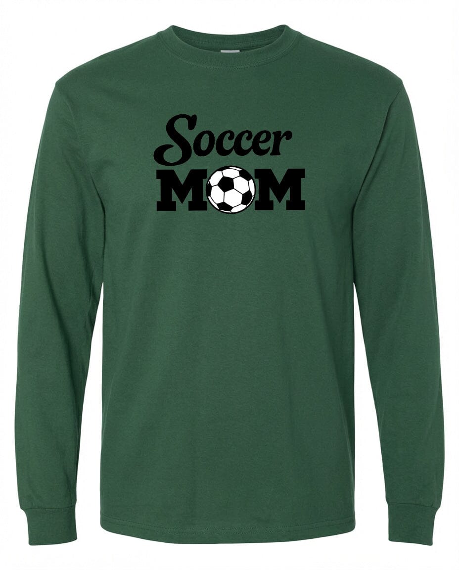 ADULT Soccer Mom Chest Logo T Shirt | Hoodie | Long Sleeve | Sweatshirt | Crew Neck | Tank Top Fiesta Doodle waterproof vinyl sticker. dishwasher safe outdoor sticker.