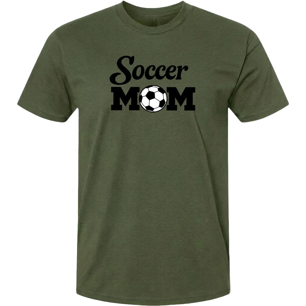 ADULT Soccer Mom Chest Logo T Shirt | Hoodie | Long Sleeve | Sweatshirt | Crew Neck | Tank Top Fiesta Doodle waterproof vinyl sticker. dishwasher safe outdoor sticker.