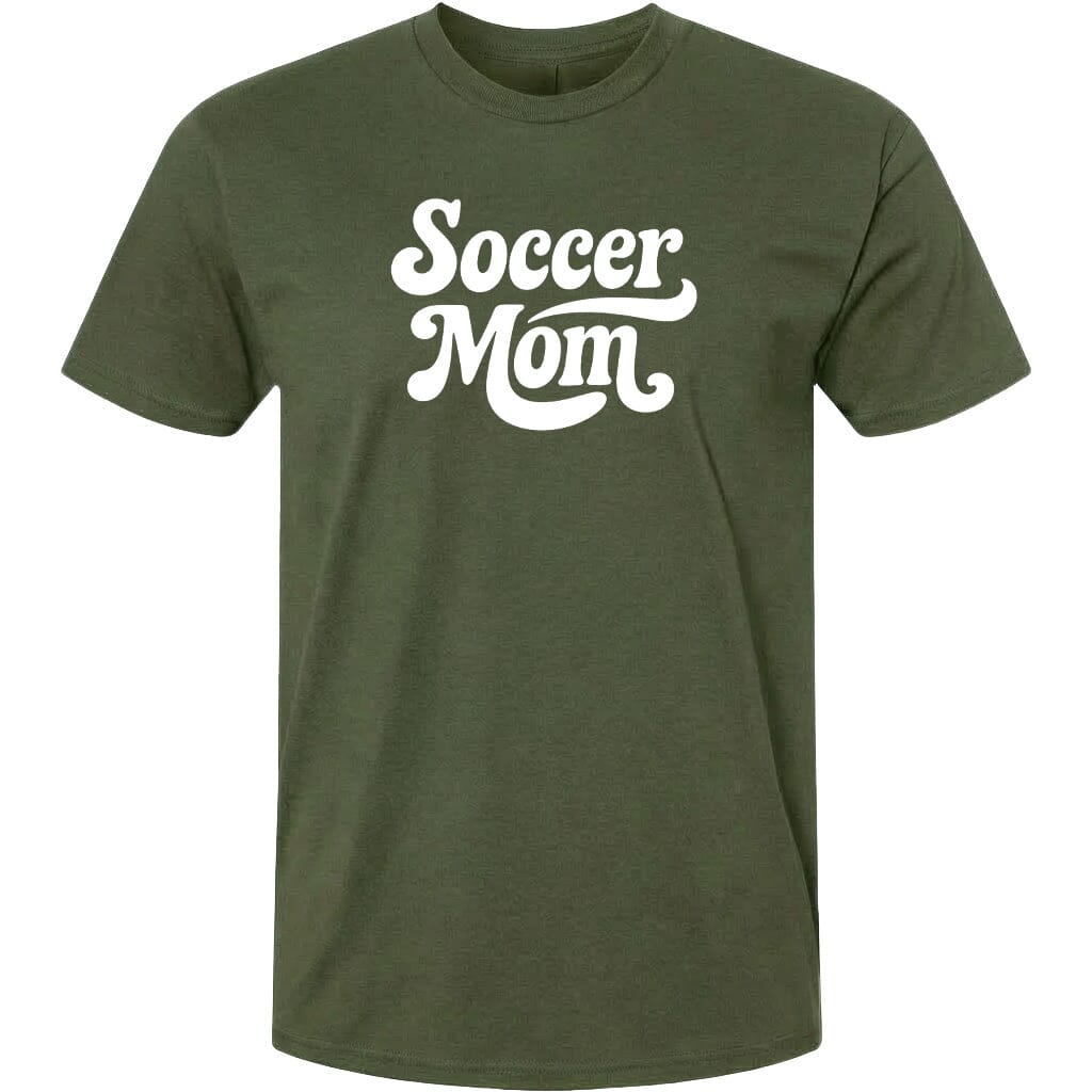 ADULT Soccer Mom Galaxy Chest Logo T Shirt | Hoodie | Long Sleeve | Sweatshirt | Crew Neck | Tank Top 2 Fiesta Doodle T Shirt XS Military Green waterproof vinyl sticker. dishwasher safe outdoor sticker.