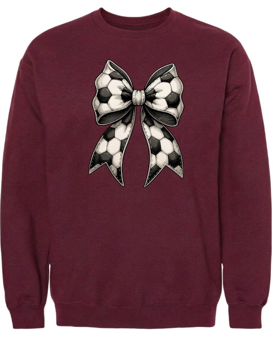 Adult Soccer Ribbon Chest Logo T Shirt | Hoodie | Long Sleeve | Sweatshirt | Crew Neck | Tank Top Fiesta Doodle waterproof vinyl sticker. dishwasher safe outdoor sticker.