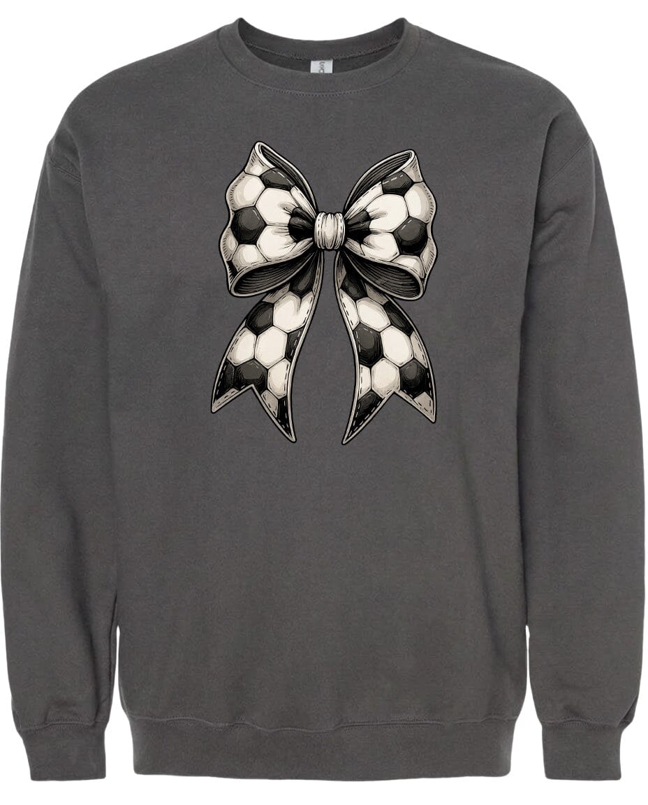 Adult Soccer Ribbon Chest Logo T Shirt | Hoodie | Long Sleeve | Sweatshirt | Crew Neck | Tank Top Fiesta Doodle waterproof vinyl sticker. dishwasher safe outdoor sticker.
