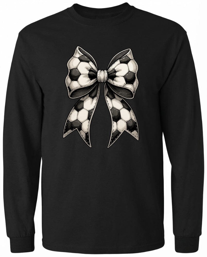 Adult Soccer Ribbon Chest Logo T Shirt | Hoodie | Long Sleeve | Sweatshirt | Crew Neck | Tank Top Fiesta Doodle waterproof vinyl sticker. dishwasher safe outdoor sticker.