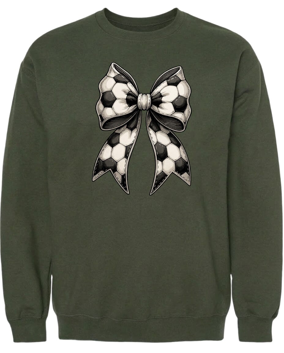 Adult Soccer Ribbon Chest Logo T Shirt | Hoodie | Long Sleeve | Sweatshirt | Crew Neck | Tank Top Fiesta Doodle waterproof vinyl sticker. dishwasher safe outdoor sticker.
