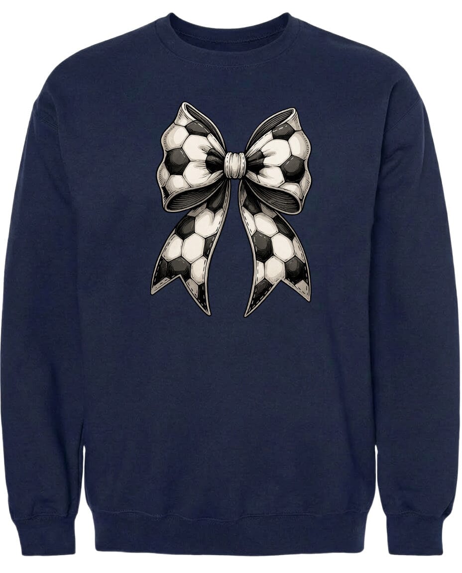 Adult Soccer Ribbon Chest Logo T Shirt | Hoodie | Long Sleeve | Sweatshirt | Crew Neck | Tank Top Fiesta Doodle waterproof vinyl sticker. dishwasher safe outdoor sticker.