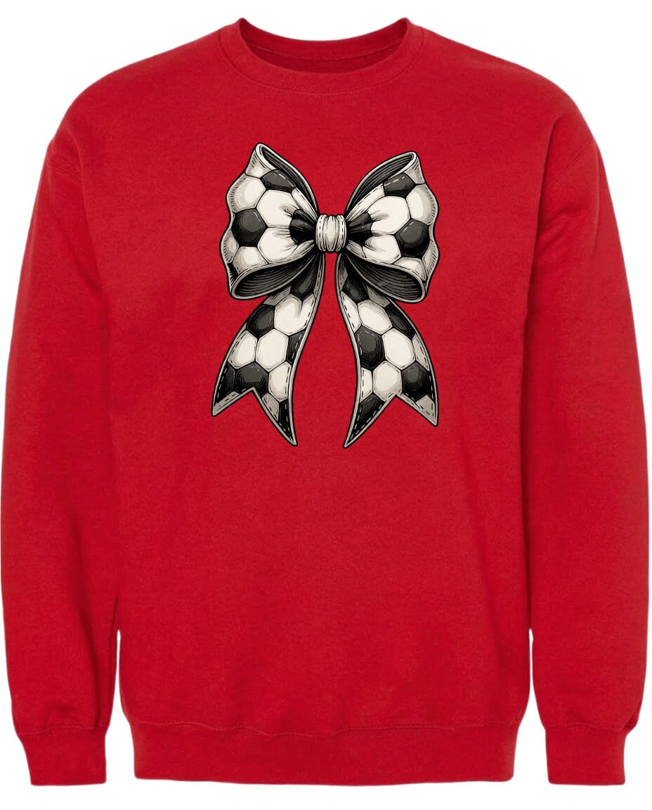 Adult Soccer Ribbon Chest Logo T Shirt | Hoodie | Long Sleeve | Sweatshirt | Crew Neck | Tank Top Fiesta Doodle waterproof vinyl sticker. dishwasher safe outdoor sticker.