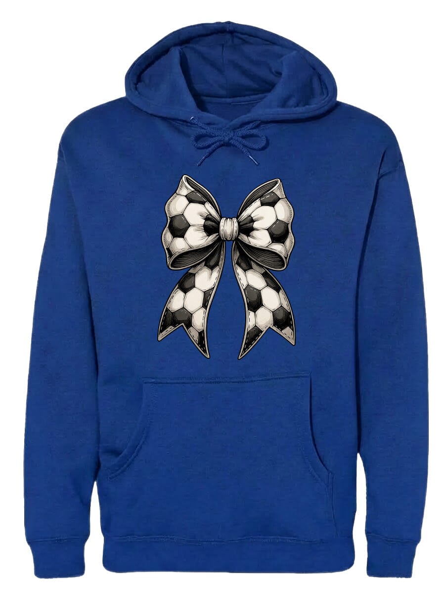 Adult Soccer Ribbon Chest Logo T Shirt | Hoodie | Long Sleeve | Sweatshirt | Crew Neck | Tank Top Fiesta Doodle waterproof vinyl sticker. dishwasher safe outdoor sticker.