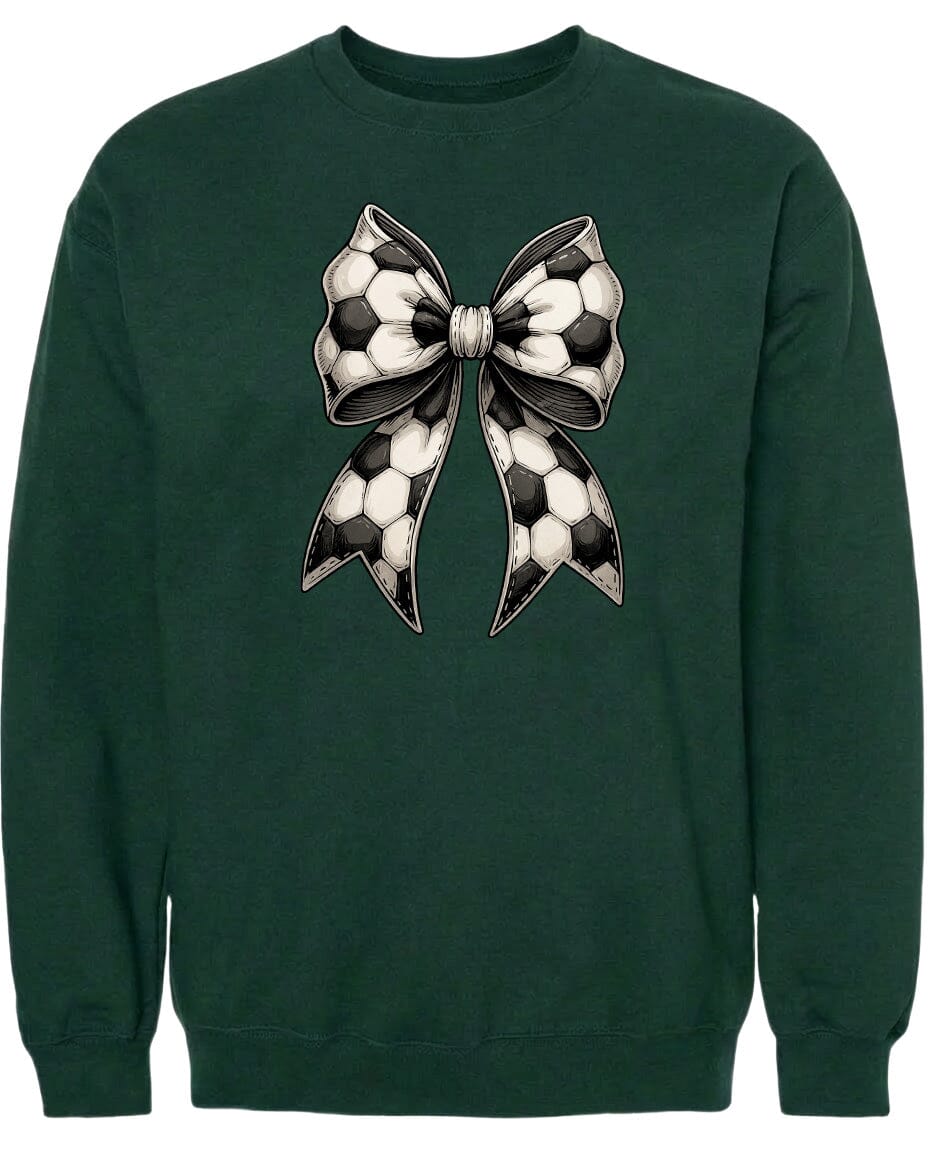 Adult Soccer Ribbon Chest Logo T Shirt | Hoodie | Long Sleeve | Sweatshirt | Crew Neck | Tank Top Fiesta Doodle waterproof vinyl sticker. dishwasher safe outdoor sticker.