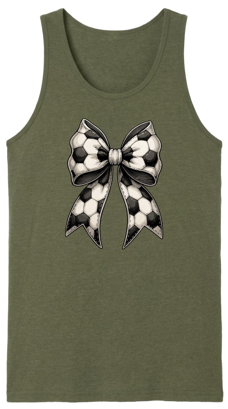 Adult Soccer Ribbon Chest Logo T Shirt | Hoodie | Long Sleeve | Sweatshirt | Crew Neck | Tank Top Fiesta Doodle waterproof vinyl sticker. dishwasher safe outdoor sticker.
