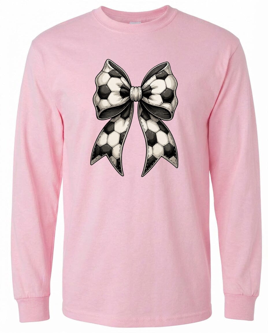 Adult Soccer Ribbon Chest Logo T Shirt | Hoodie | Long Sleeve | Sweatshirt | Crew Neck | Tank Top Fiesta Doodle waterproof vinyl sticker. dishwasher safe outdoor sticker.