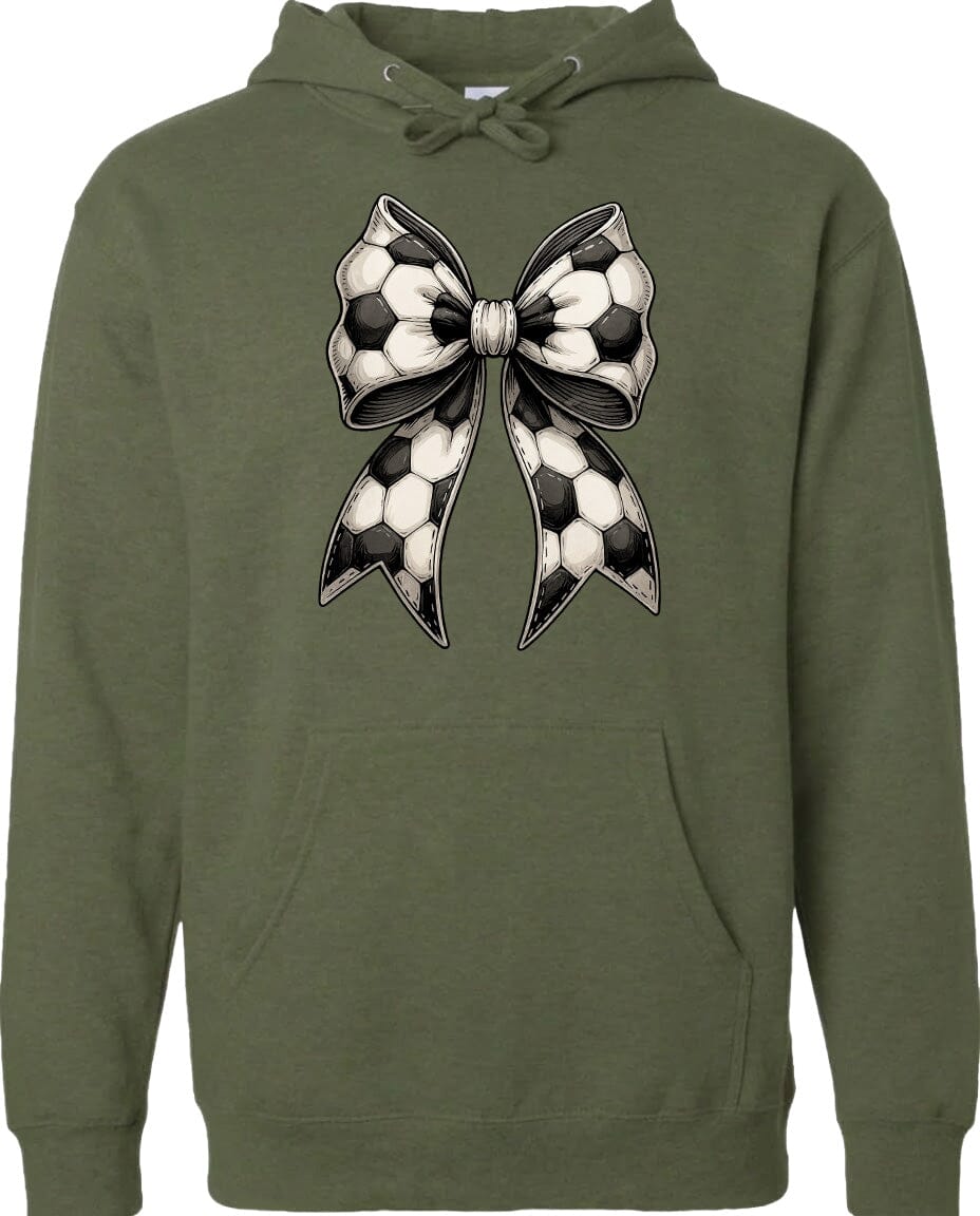 Adult Soccer Ribbon Chest Logo T Shirt | Hoodie | Long Sleeve | Sweatshirt | Crew Neck | Tank Top Fiesta Doodle waterproof vinyl sticker. dishwasher safe outdoor sticker.