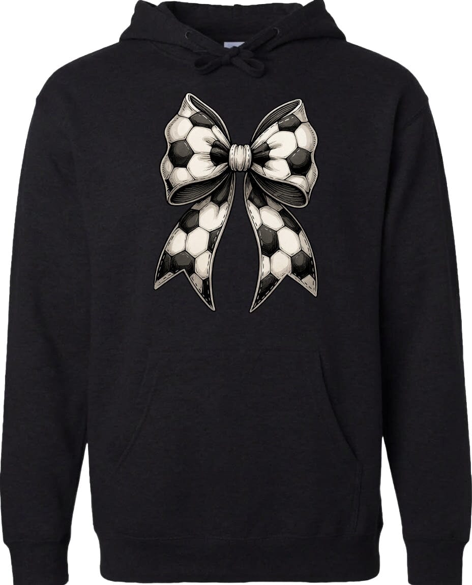 Adult Soccer Ribbon Chest Logo T Shirt | Hoodie | Long Sleeve | Sweatshirt | Crew Neck | Tank Top Fiesta Doodle Midweight Hoodie XS Black waterproof vinyl sticker. dishwasher safe outdoor sticker.