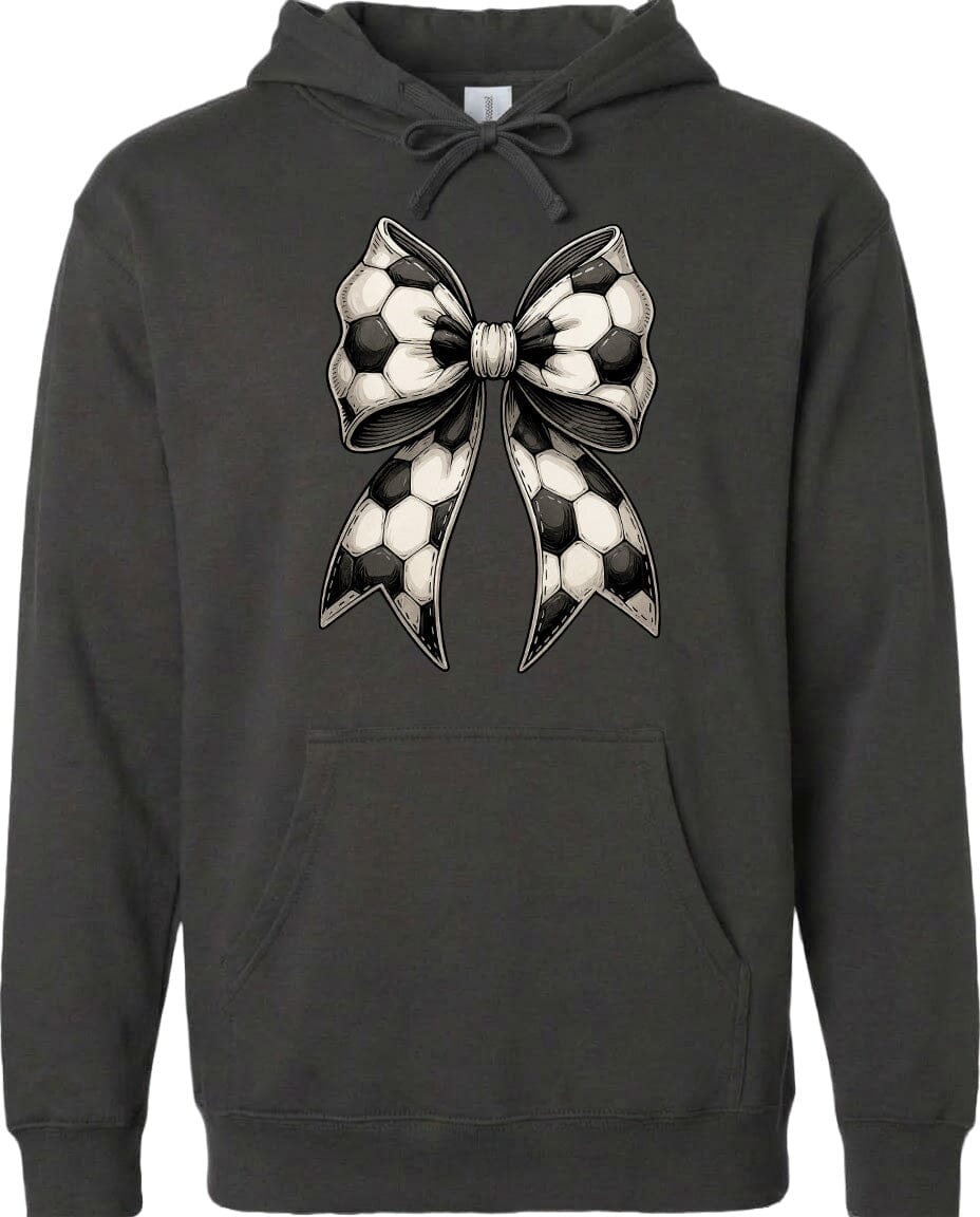 Adult Soccer Ribbon Chest Logo T Shirt | Hoodie | Long Sleeve | Sweatshirt | Crew Neck | Tank Top Fiesta Doodle Midweight Hoodie XS Charcoal waterproof vinyl sticker. dishwasher safe outdoor sticker.