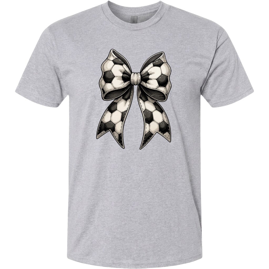 Adult Soccer Ribbon Chest Logo T Shirt | Hoodie | Long Sleeve | Sweatshirt | Crew Neck | Tank Top Fiesta Doodle T Shirt XS Sport Gray waterproof vinyl sticker. dishwasher safe outdoor sticker.