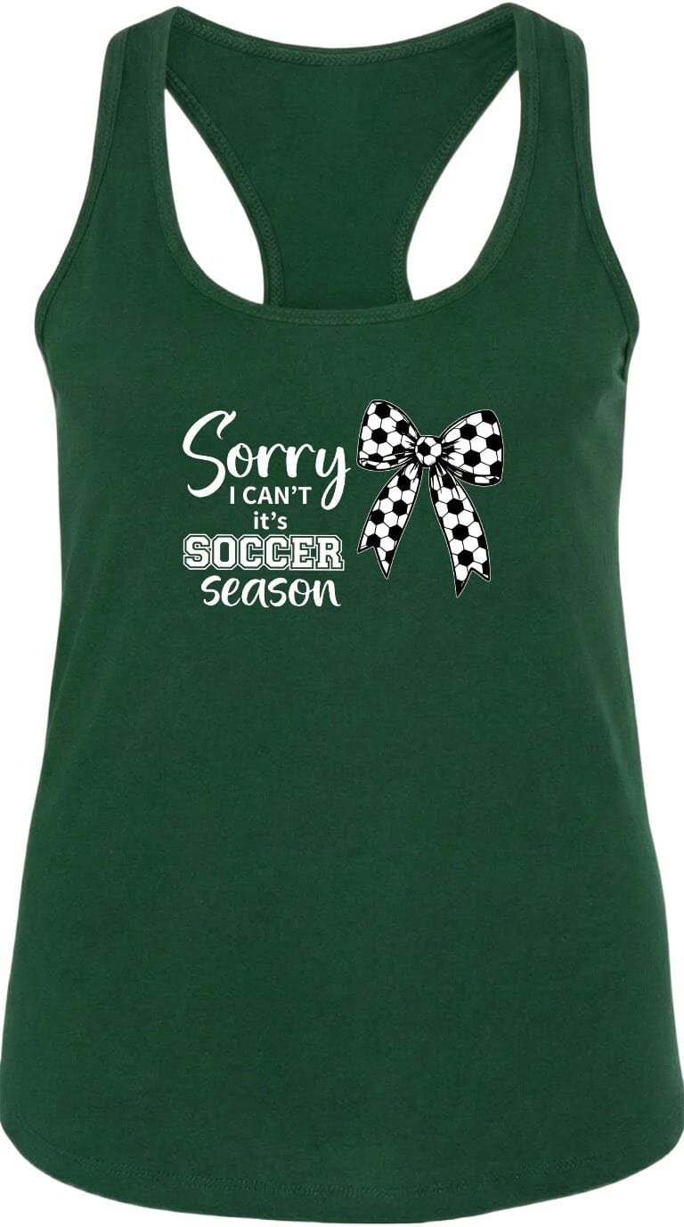 ADULT Sorry I Can't It's Soccer Season Chest Logo T Shirt | Hoodie | Long Sleeve | Sweatshirt | Crew Neck | Tank Top Fiesta Doodle waterproof vinyl sticker. dishwasher safe outdoor sticker.
