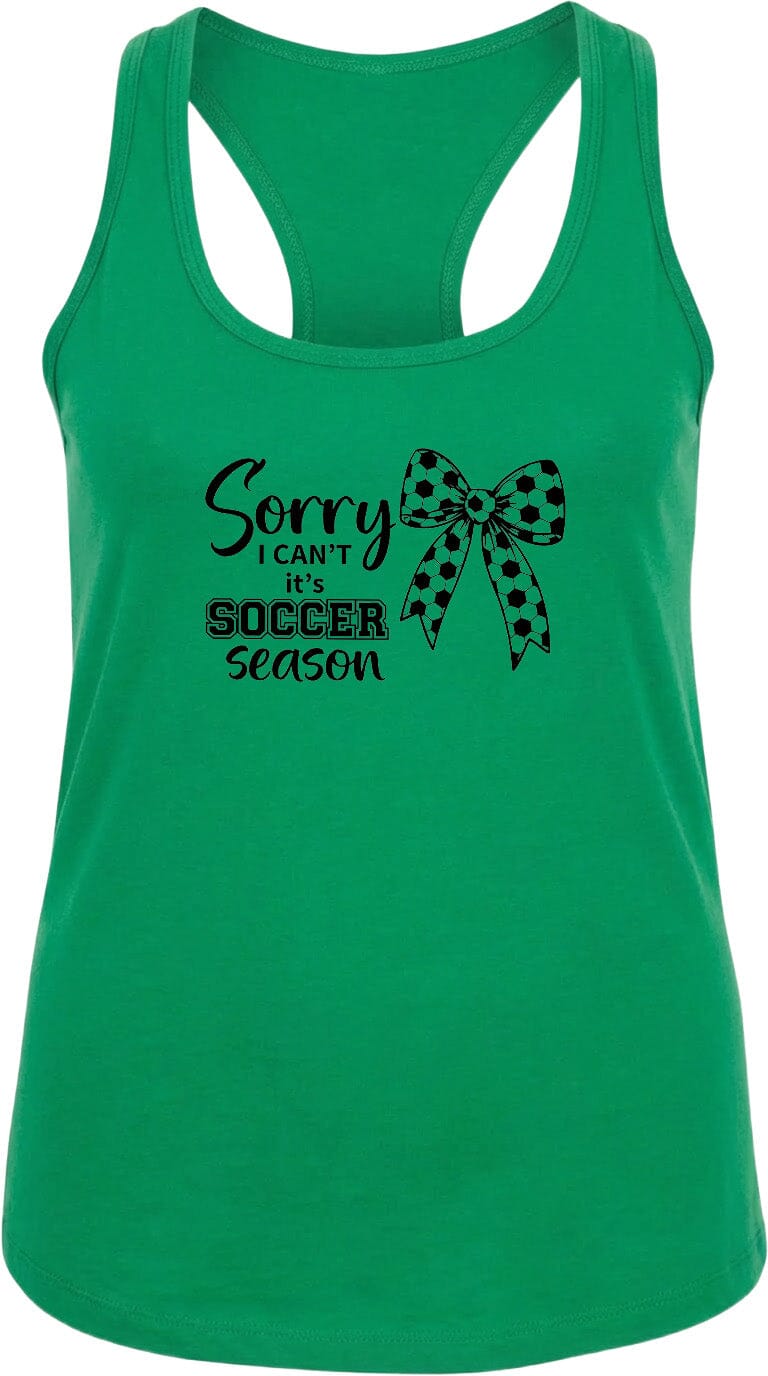 ADULT Sorry I Can't It's Soccer Season Chest Logo T Shirt | Hoodie | Long Sleeve | Sweatshirt | Crew Neck | Tank Top Fiesta Doodle waterproof vinyl sticker. dishwasher safe outdoor sticker.