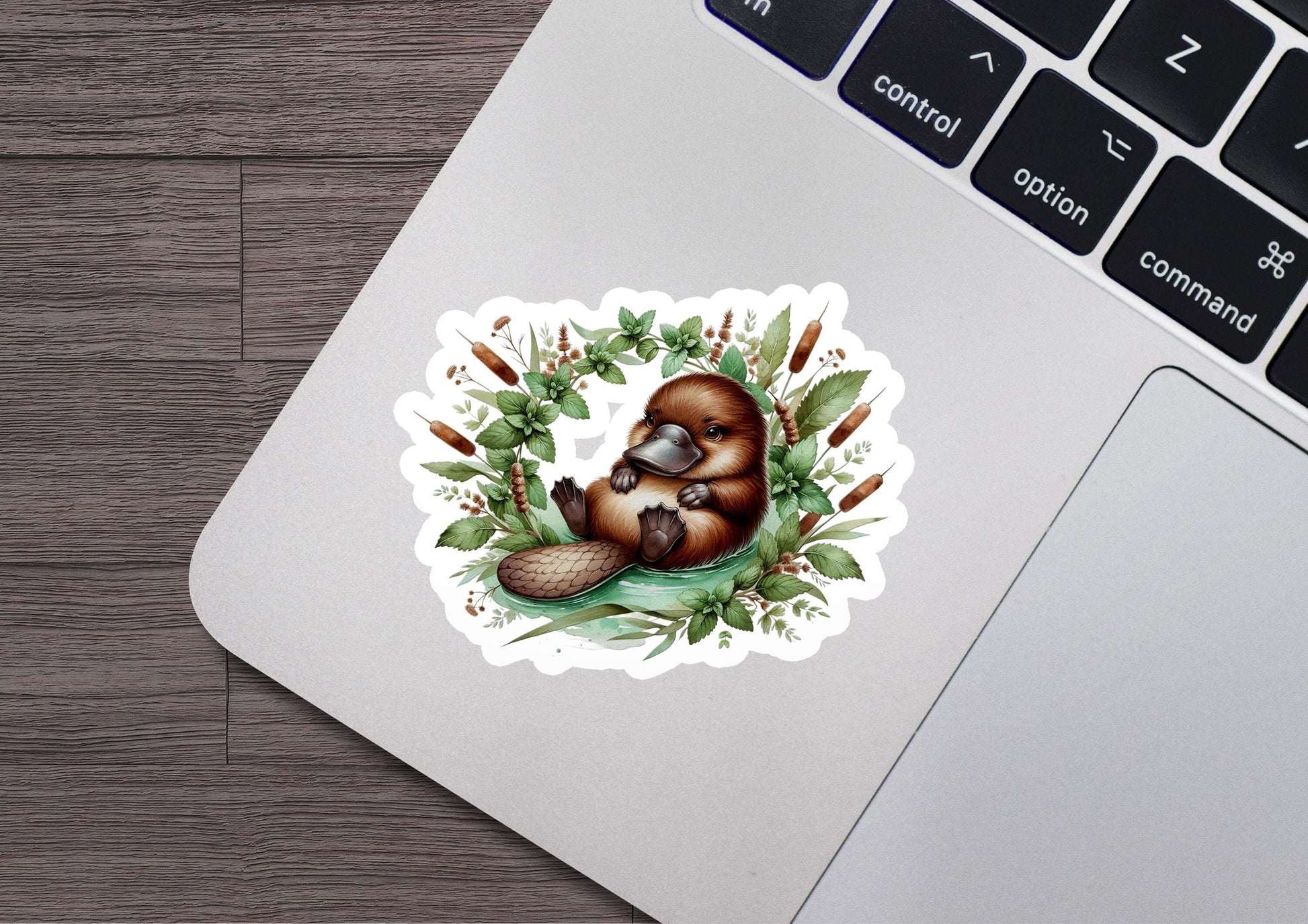 a sticker of a monkey sitting on top of a laptop