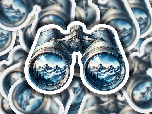 a close up of a pair of binoculars