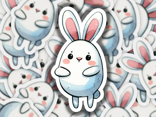 a bunch of stickers of some kind of bunny