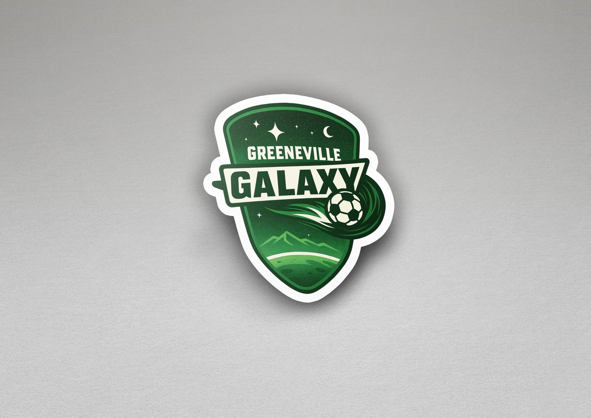 Classic Greeneville Galaxy Crest Vinyl Sticker | Dishwasher Safe & Durable | Custom Sizes | Fast Shipping | Made in USA 1 Fiesta Doodle waterproof vinyl sticker. dishwasher safe outdoor sticker.