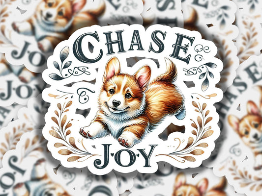 a sticker with a picture of a dog on it