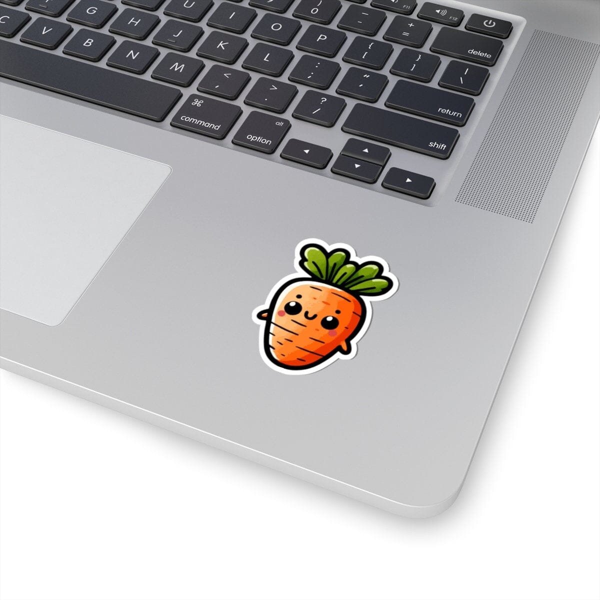 Cute Carrot Vinyl Sticker | Dishwasher Safe & Durable | Custom Sizes | Fast Shipping | Made in USA Fiesta Doodle waterproof vinyl sticker. dishwasher safe outdoor sticker.