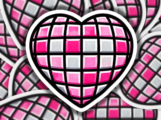 a picture of a heart made out of squares