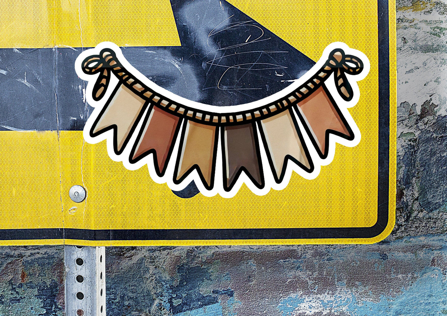 a close up of a street sign with a bird on it