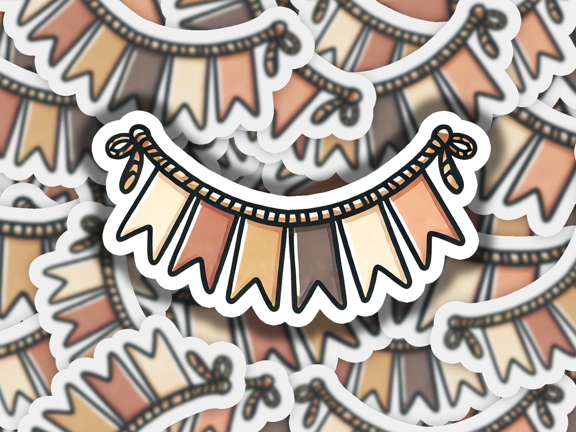 a close up of a sticker with a design on it