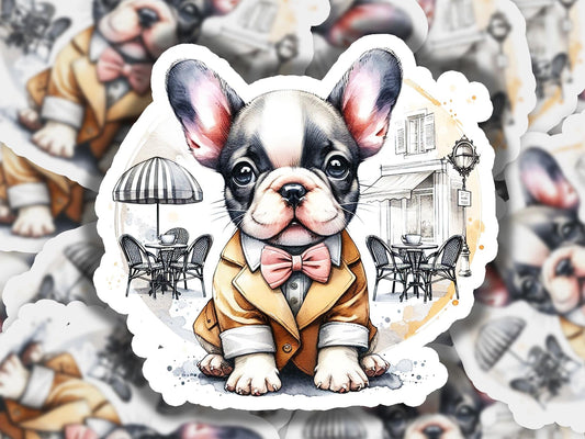 a picture of a dog wearing a suit and bow tie
