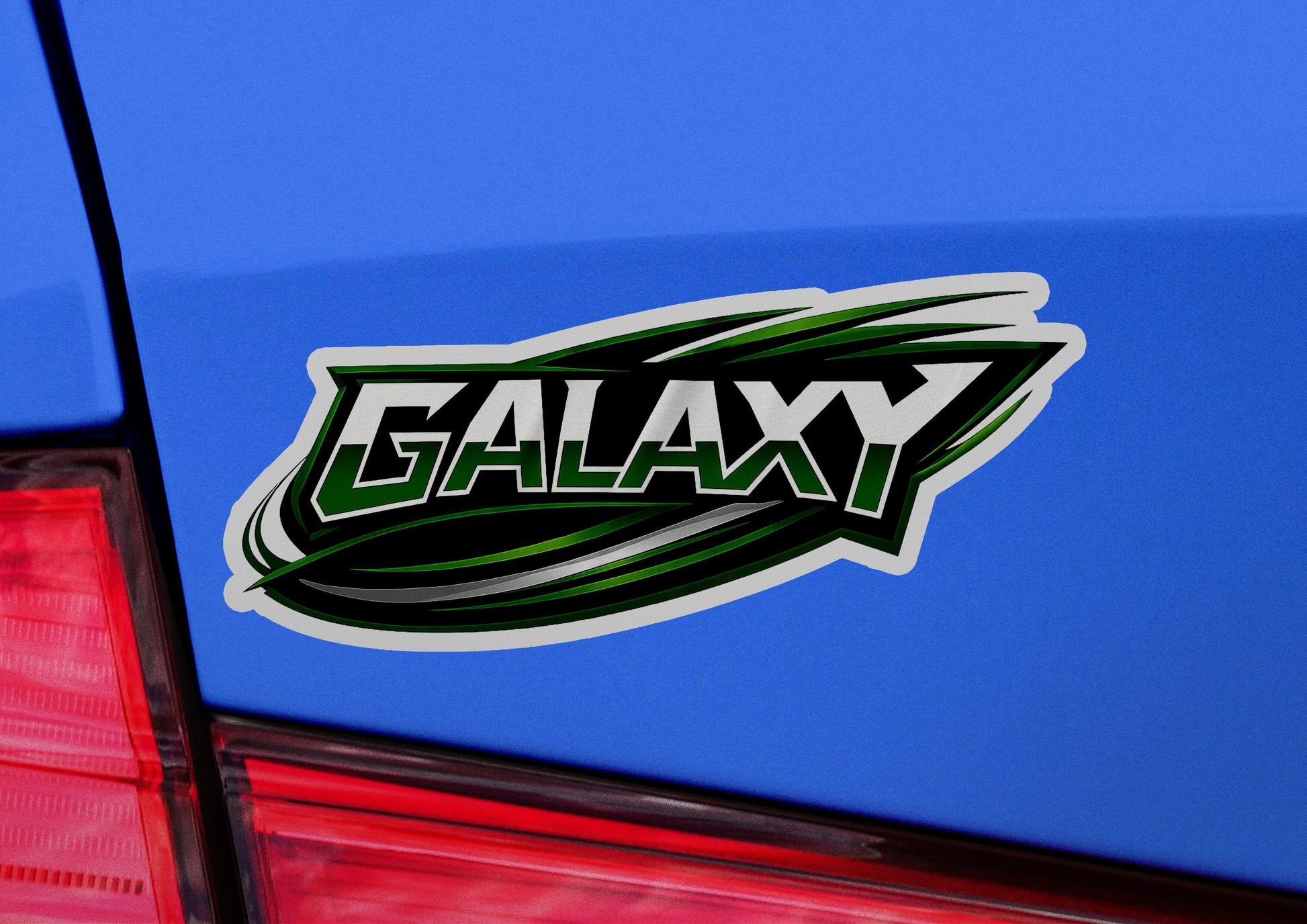 Galaxy BA Vinyl Sticker | Dishwasher Safe & Durable | Custom Sizes | Fast Shipping | Made in USA Fiesta Doodle waterproof vinyl sticker. dishwasher safe outdoor sticker.
