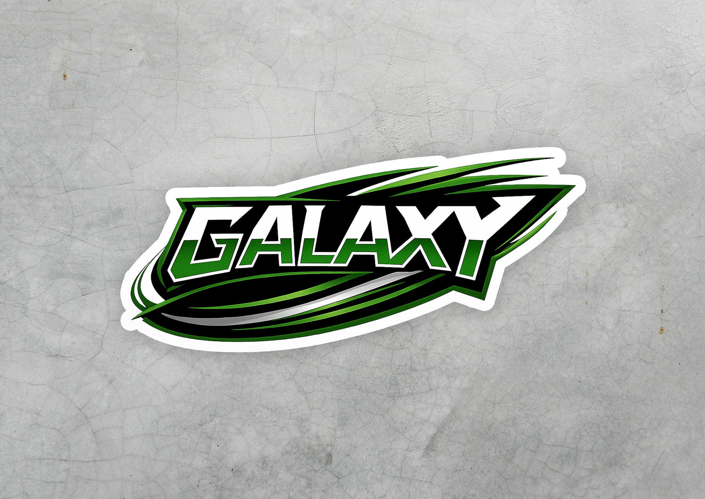 Galaxy BA Vinyl Sticker | Dishwasher Safe & Durable | Custom Sizes | Fast Shipping | Made in USA Fiesta Doodle waterproof vinyl sticker. dishwasher safe outdoor sticker.