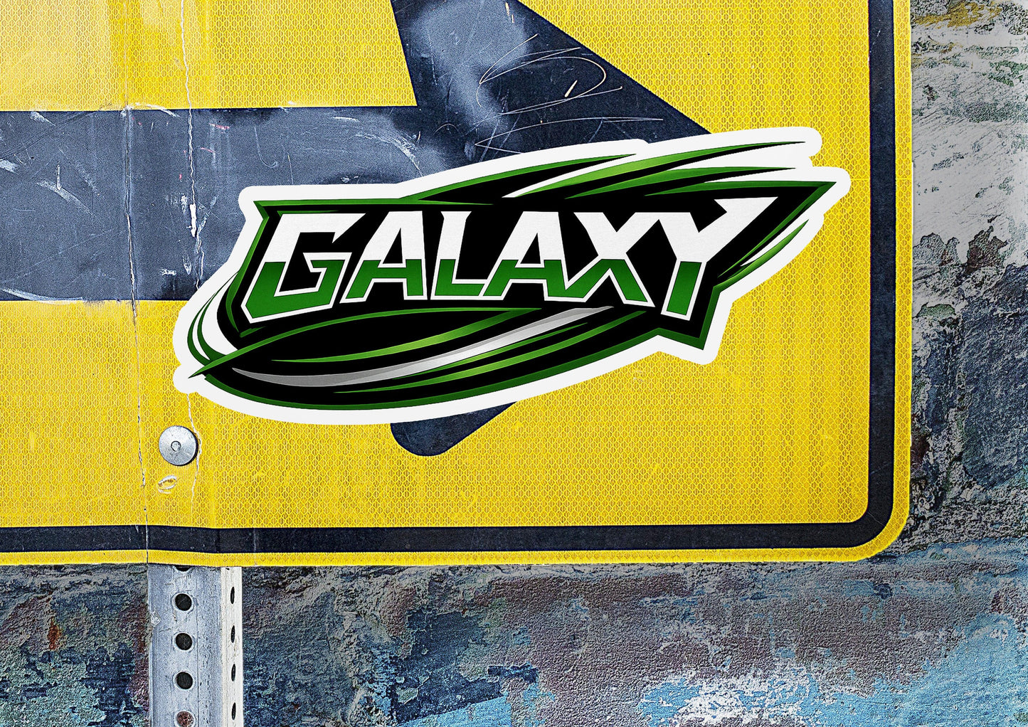 Galaxy BA Vinyl Sticker | Dishwasher Safe & Durable | Custom Sizes | Fast Shipping | Made in USA Fiesta Doodle waterproof vinyl sticker. dishwasher safe outdoor sticker.