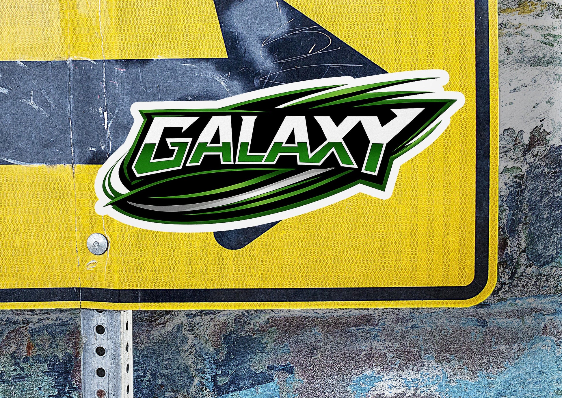 Galaxy BA Vinyl Sticker | Dishwasher Safe & Durable | Custom Sizes | Fast Shipping | Made in USA Fiesta Doodle waterproof vinyl sticker. dishwasher safe outdoor sticker.