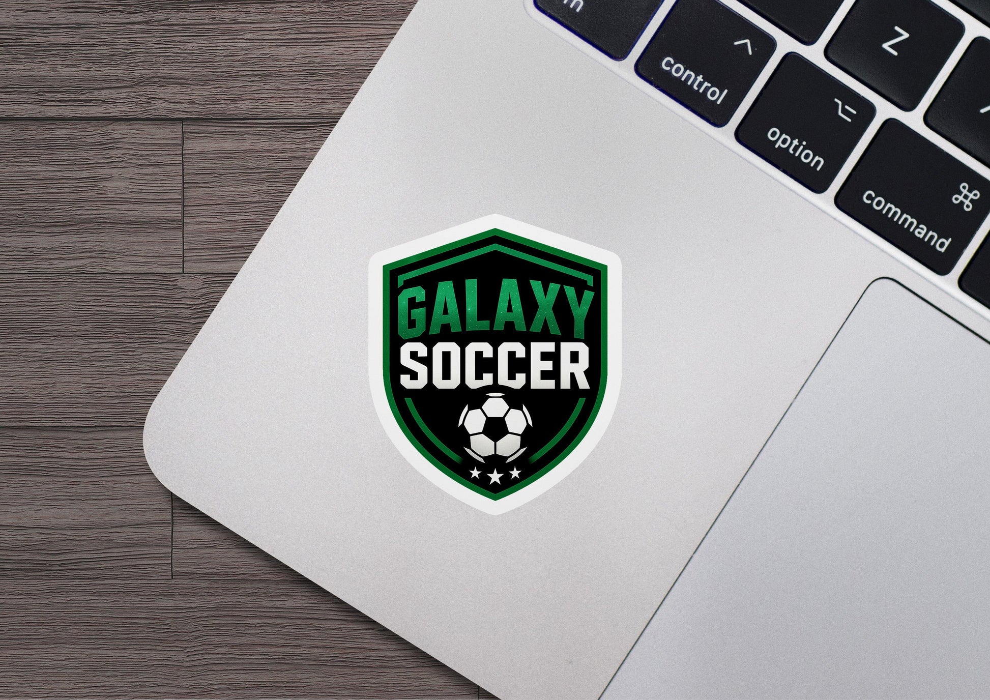 Galaxy Soccer Crest Vinyl Sticker | Dishwasher Safe & Durable | Custom Sizes | Fast Shipping | Made in USA 1 Fiesta Doodle waterproof vinyl sticker. dishwasher safe outdoor sticker.