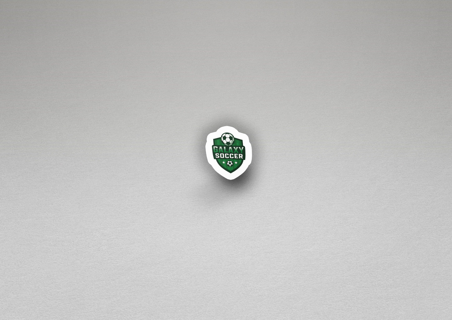 Galaxy Soccer Crest Vinyl Sticker | Dishwasher Safe & Durable | Custom Sizes | Fast Shipping | Made in USA 2 Fiesta Doodle waterproof vinyl sticker. dishwasher safe outdoor sticker.