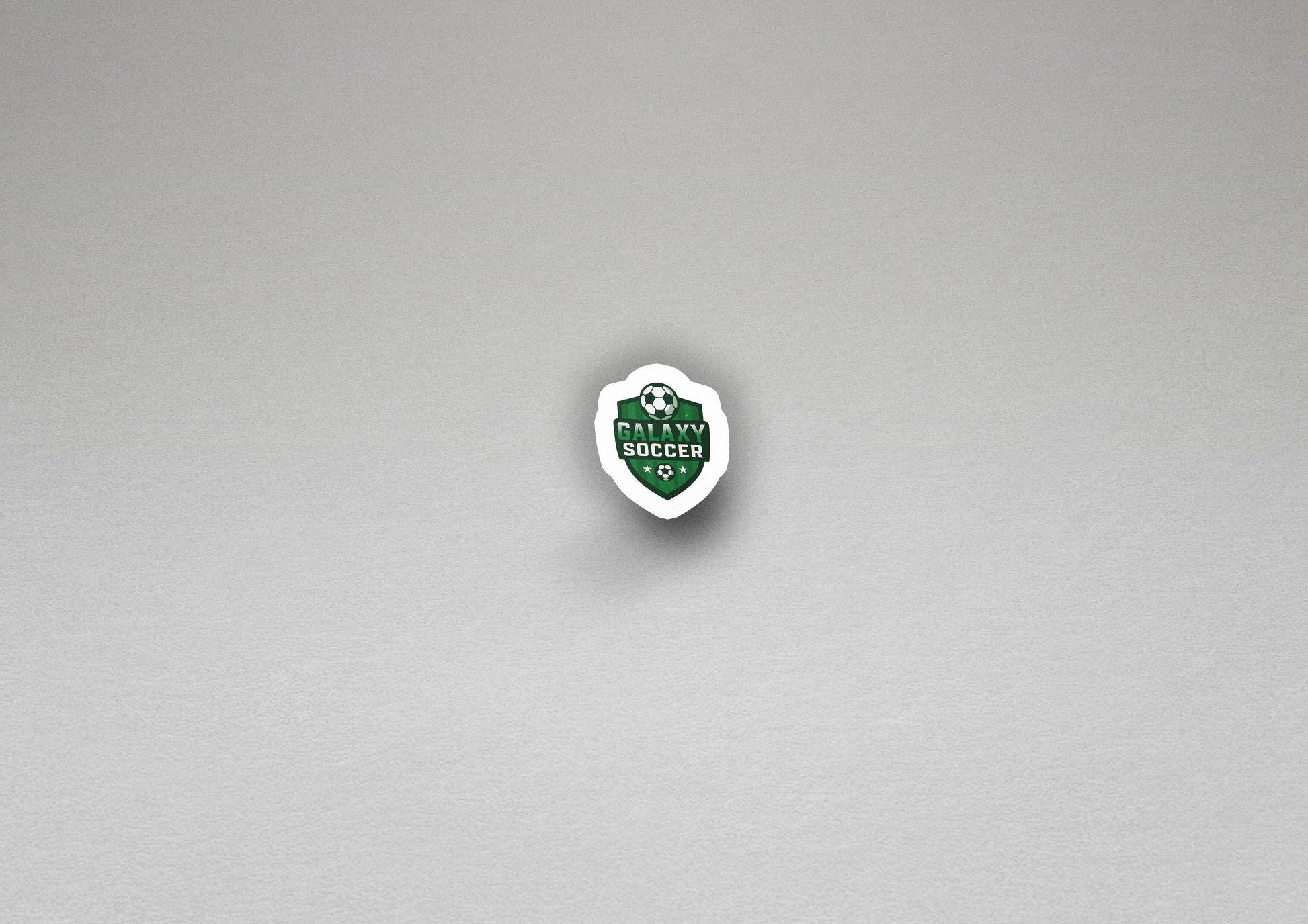 Galaxy Soccer Crest Vinyl Sticker | Dishwasher Safe & Durable | Custom Sizes | Fast Shipping | Made in USA 2 Fiesta Doodle waterproof vinyl sticker. dishwasher safe outdoor sticker.
