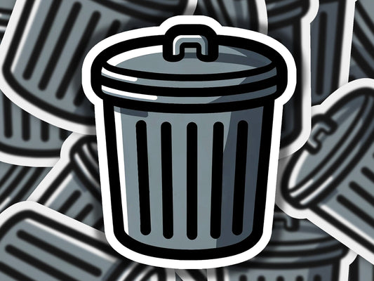 a pile of trash cans sitting next to each other